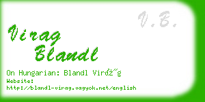 virag blandl business card